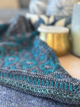 Load image into Gallery viewer, Cast Iron + Peacock: The Artus Shawl