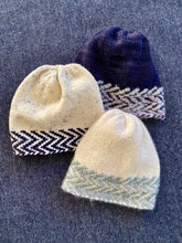 Load image into Gallery viewer, My Next Hat Canvas with Zig Zags | Embroidery on Knitting Pattern and Motif
