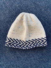 Load image into Gallery viewer, My Next Hat Canvas with Zig Zags | Embroidery on Knitting Pattern and Motif