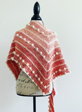 Load image into Gallery viewer, Orange Ombré Wrap With Bobbles