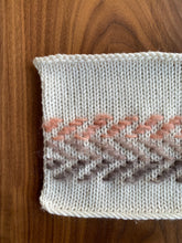 Load image into Gallery viewer, My Next Hat Canvas with Zig Zags | Embroidery on Knitting Pattern and Motif