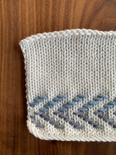 Load image into Gallery viewer, My Next Hat Canvas with Zig Zags | Embroidery on Knitting Pattern and Motif