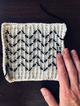 Load image into Gallery viewer, Reversible Stitching on Knits and Purls | Embroidery on Knitting Tutorial
