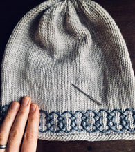 Load image into Gallery viewer, My Next Hat Canvas with Wedding Rings | Embroidery on Knitting Pattern and Motif