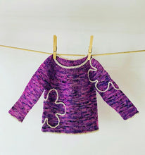 Load image into Gallery viewer, Flower Power Baby Sweater and Hat