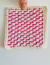 Load image into Gallery viewer, Stair Steps - An Embroidery on Crochet Motif
