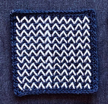Load image into Gallery viewer, Chevrons - An Embroidery on Crochet Motif