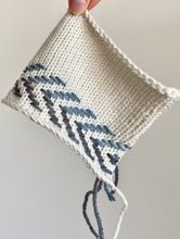 Load image into Gallery viewer, My Next Hat Canvas with Zig Zags | Embroidery on Knitting Pattern and Motif