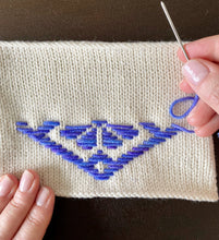 Load image into Gallery viewer, Flowers | Embroidery on Knitting Tutorial