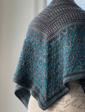 Load image into Gallery viewer, Cast Iron + Peacock: The Artus Shawl