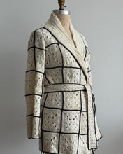 Load image into Gallery viewer, Modern, Sleek and Textured: A Fashion Forward Granny Square Cardigan