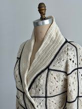 Load image into Gallery viewer, Modern, Sleek and Textured: A Fashion Forward Granny Square Cardigan