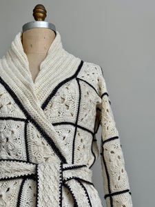 Modern, Sleek and Textured: A Fashion Forward Granny Square Cardigan