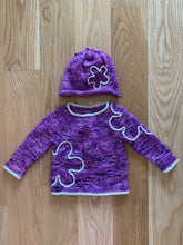Load image into Gallery viewer, Flower Power Baby Sweater and Hat
