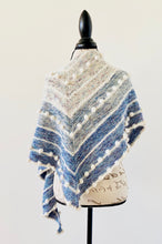 Load image into Gallery viewer, Blue Ombré Wrap Adorned with Bobbles