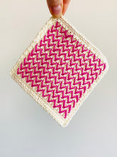 Load image into Gallery viewer, Chevrons - An Embroidery on Crochet Motif